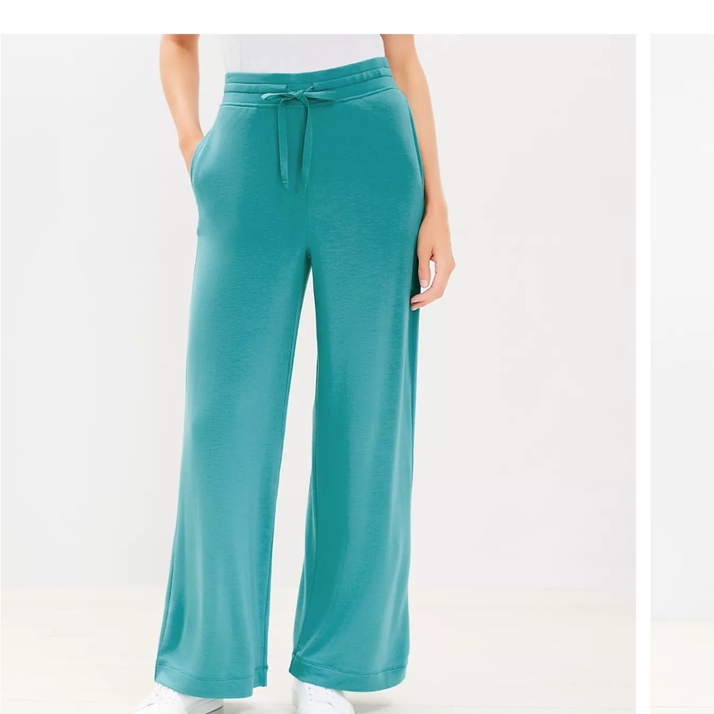 Lou & Grey signaturesoft Drawstring Wide Leg Pants